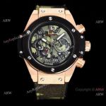 Japan Grade Copy Hublot Big Bang Unico VK Chronograph Watch Rose Gold Black Dial